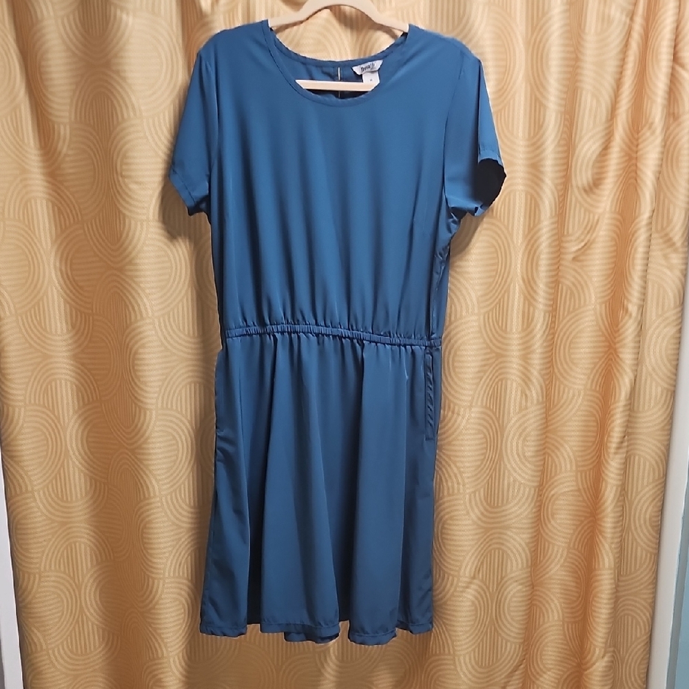 Duluth Trading Co Blue Midi Dress